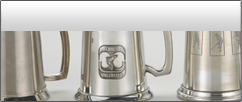 Pewter and Stainless Steel Tankards