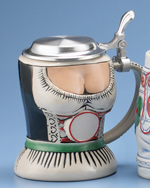 Dirndl, 0.5l with flat pewter lid
