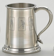 1 Pint Tankard, Satin, with embossed logo
