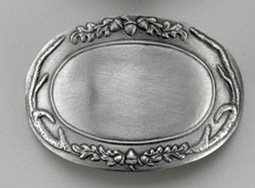 Oak Leave/Antler Engraveable Badge 